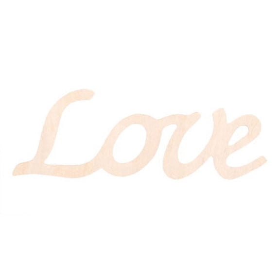 Darice "Love" Wood Script Word, 1 Each