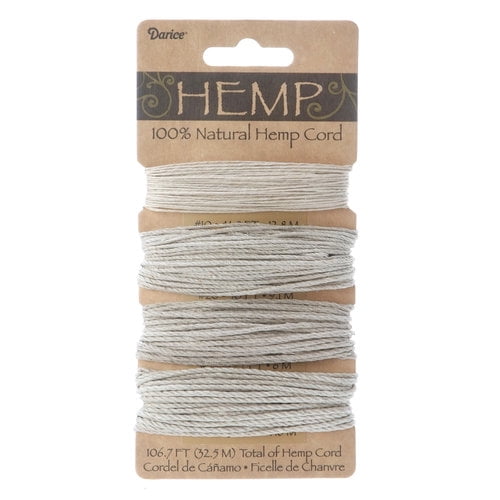 Darice Natural Hemp Cord, 1 Each