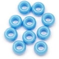 thumbnail image 1 of Darice Opaque Light Blue Plastic Pony Beads, 9mm, 720 Pieces, 1 of 2