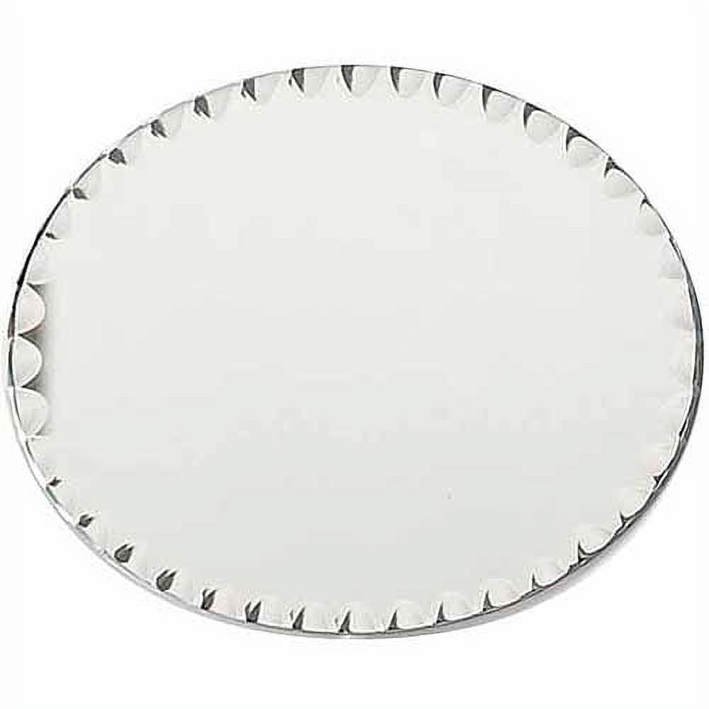 Oval Glass Mirror W/Scallop Edge Bulk-8"X10" - image 1 of 2