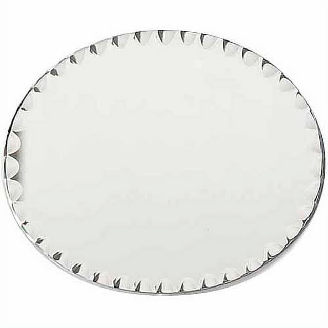 Oval Glass Mirror W/Scallop Edge Bulk-8"X10"