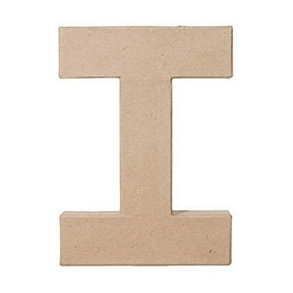 Darice Paper Mache Letter 8" X5-1/2-Letter I (2862-I)