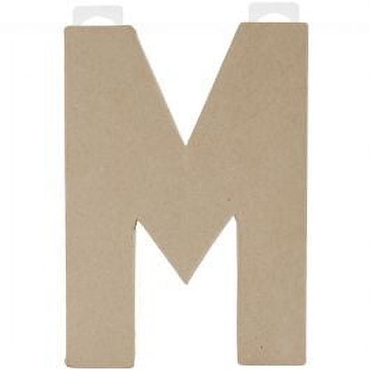 Darice Paper Mache Letter M 8 X 5.5 Inches