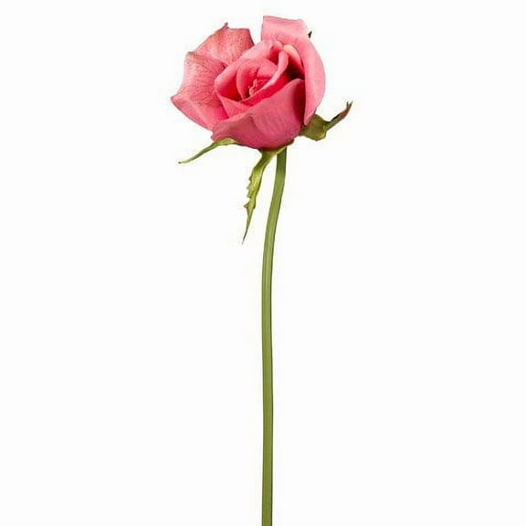 Darice Pink Rose Bud w/Bendable Stem: 2.5 x 7.5 inches