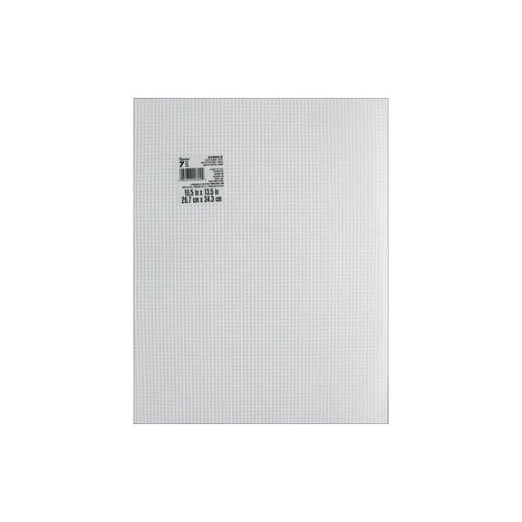 Darice Plastic Canvas #7 Mesh 10.5x13.5 White