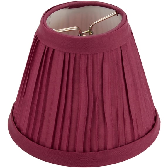 Darice Pleated Cloth 4" Burgundy Lampshade, 1 Each