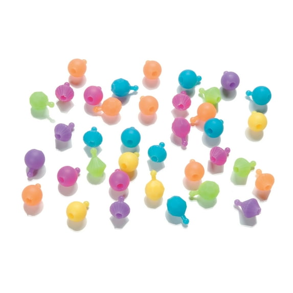 Darice Round Pop Beads in Assorted Colors and Styles, 170 Pieces
