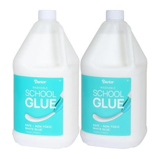 Basics All Purpose Washable School Liquid Glue, Great for Making  Slime, 1 Gallon Bottle, 2-Pack, White