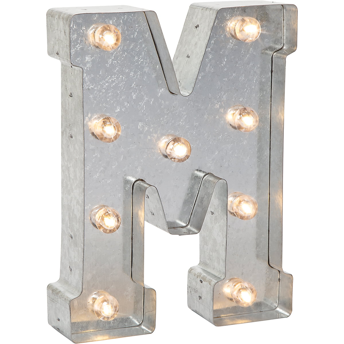 Darice LED Light Up Marquee Letter & 5915-778 White Metal - Digs N Gifts