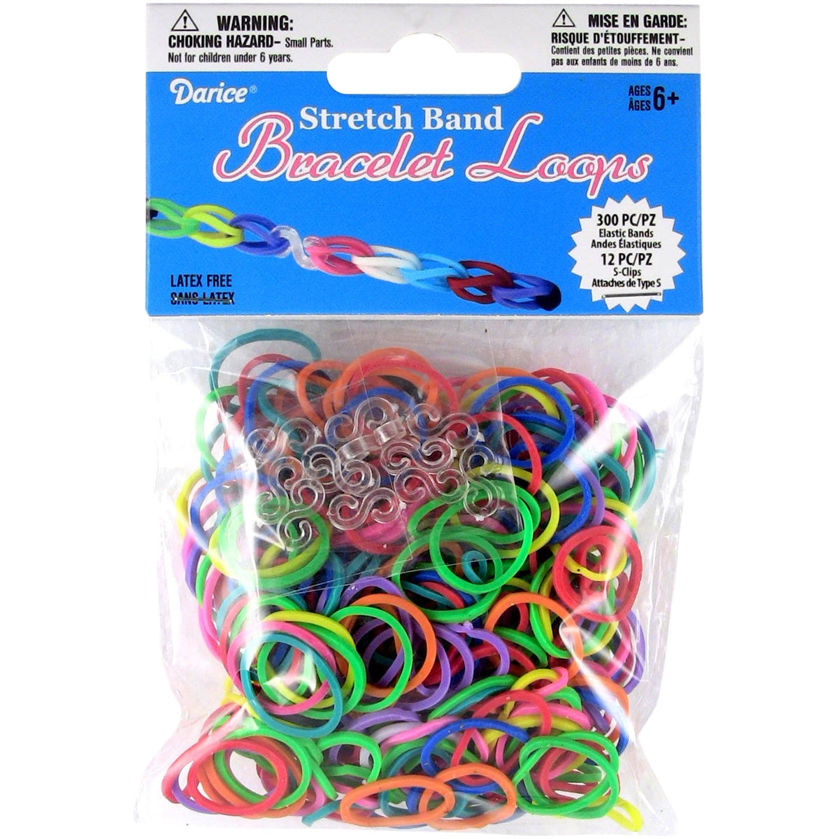 NOGIS 1200pcs S Clips for Rubber Band Bracelets, Colorful and Transparent  Loom Band Clips S Hooks for Loom Bracelets Plastic Loom Bracelet Connectors