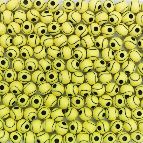 Darice Team Sports Beads 12 mm Tennis Ball