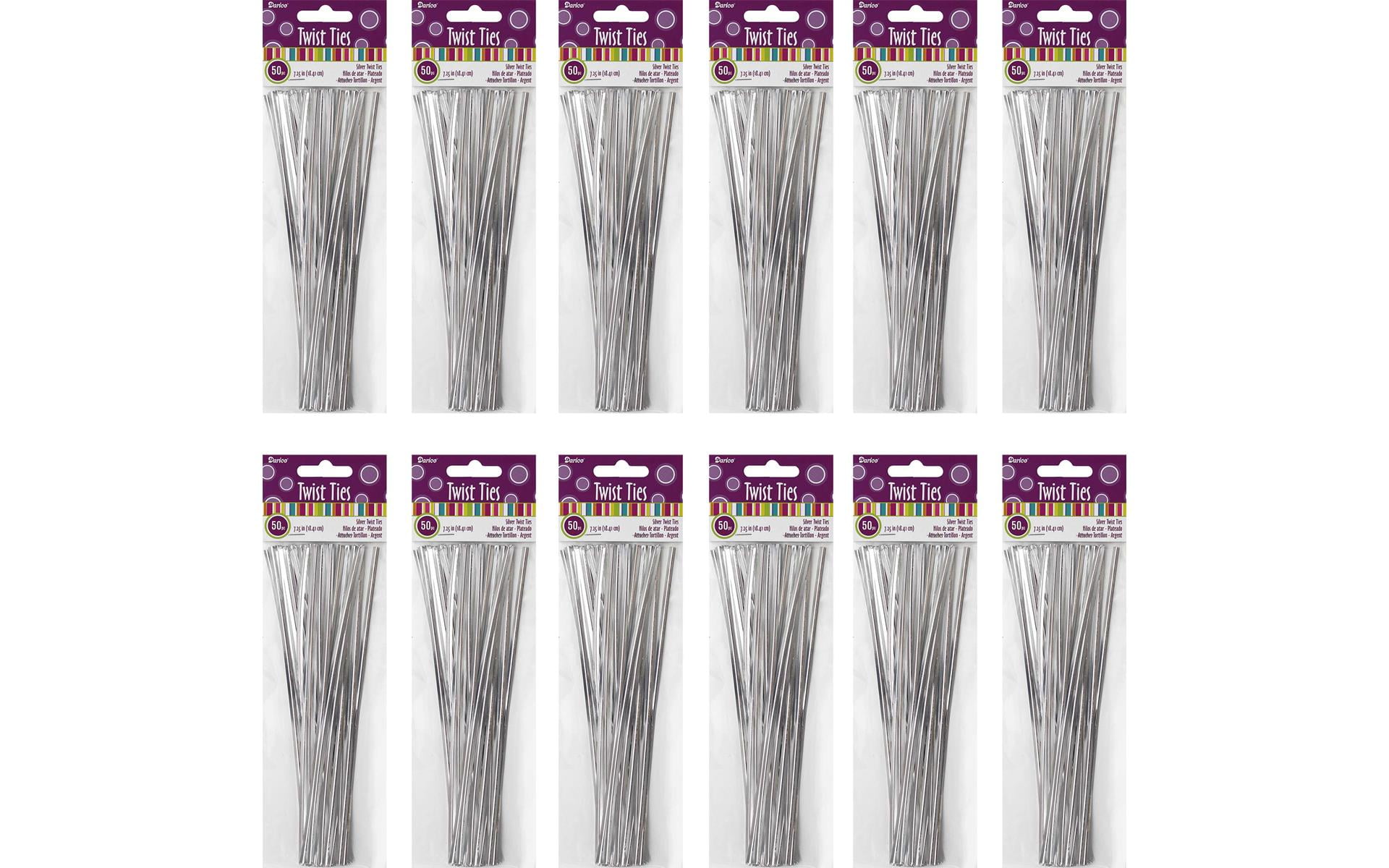 Silver Twist Ties