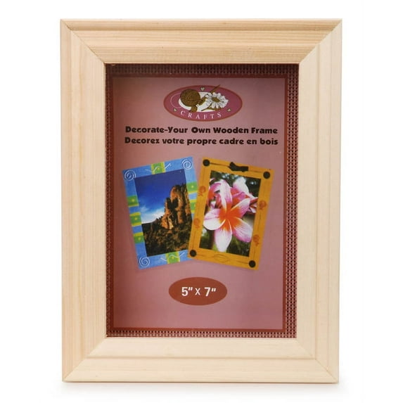 Darice Unfinished Wooden Shadow Box: 5 x 7 Inches