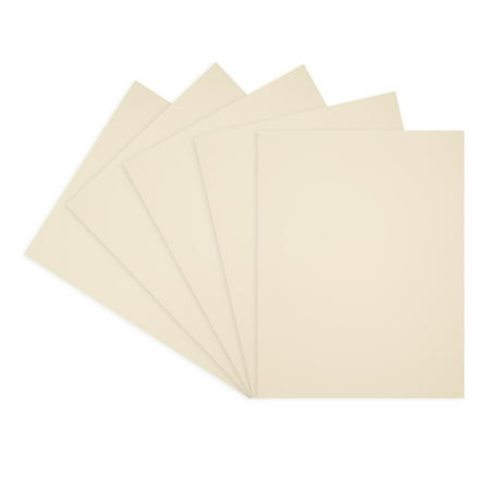 (2 Pack) Cardstock valuepack vanilla cream 65lb textured 8.5x11 40pac