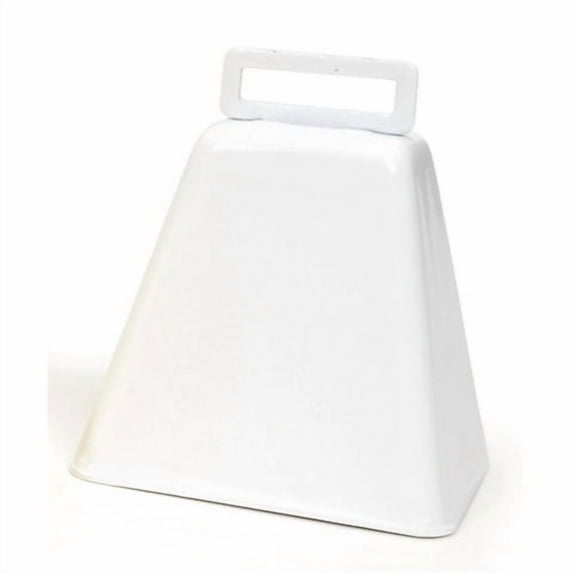 Darice White Craft Cowbell, 2.375 x 3.25 x 3.5 Inches