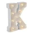 thumbnail image 1 of Darice White Light Up Marquee Letter K, 9.875 inches, 1 of 2