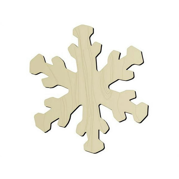Darice Wood Shape Unfin 5" Snowflake