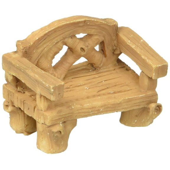 Darice Yard and Garden Minis - Wood-Look Bench - Resin - 1.5 x 2 inches