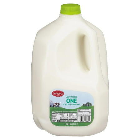 Darigold 1% Low Fat Milk, 1 Gallon, 128 fl oz, Calcium & Vitamin D Rich