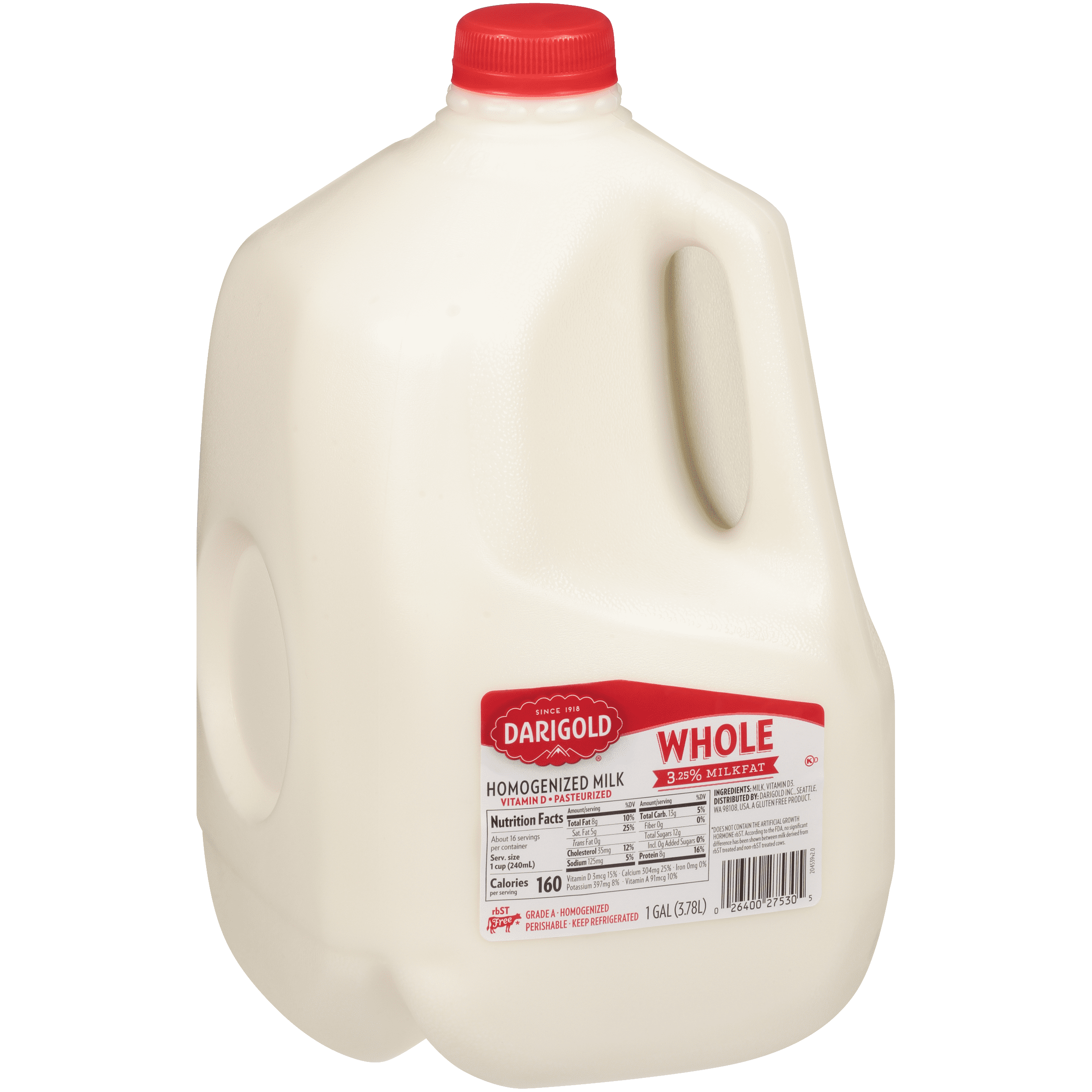 Darigold Whole Milk, 1 Gallon, 128 fl oz