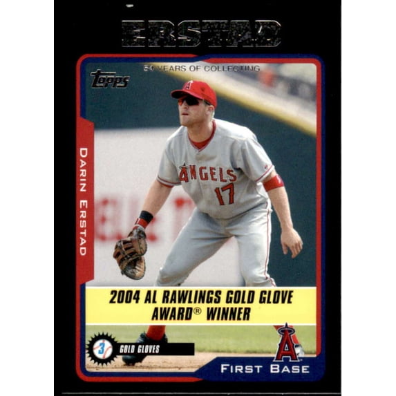 Darin Erstad Card 2005 Topps Black #697