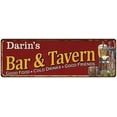 thumbnail image 1 of Darin's Bar and Tavern Red Chic Sign Man Cave Decor Gift 6x18 106180002149, 1 of 1