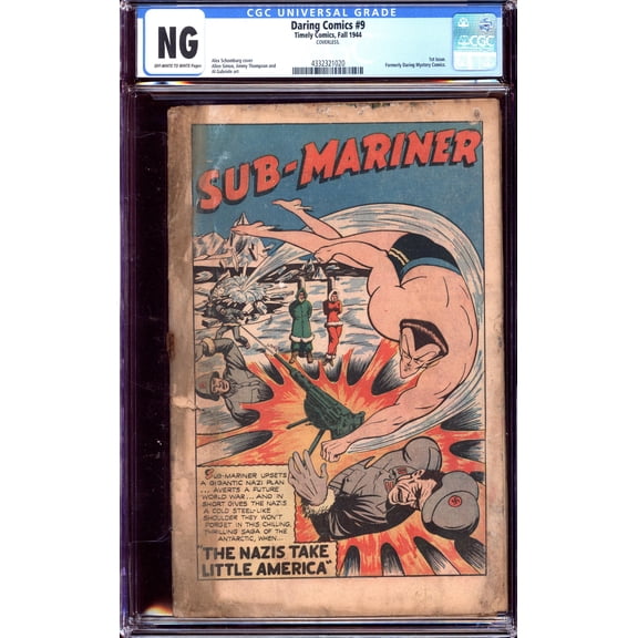 Daring Comics #9 - CGC 0 Comic Book