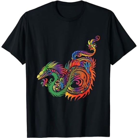 "Daring Dragon" Be Different Rainbow Dragon T-Shirt