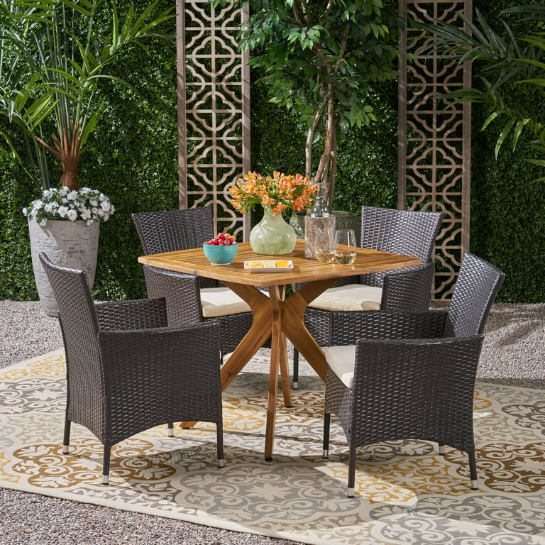 5 piece outdoor wicker dining set new arrivals