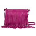 thumbnail image 1 of Dario Women's Faux Patent Leather Fringe Crossbody Purse with Adjustable Cross-Body Strap, 1 of 5