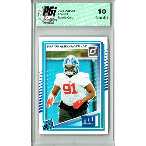 Darius Alexander 2025 Donruss Football #379 Rookie Card PGI 10