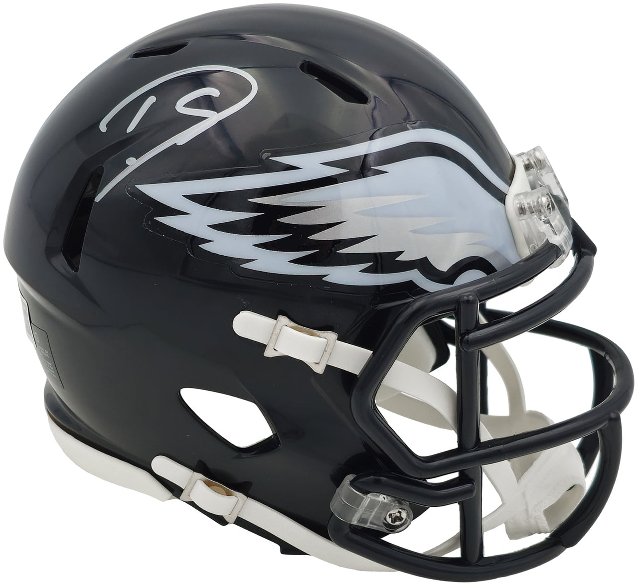 Darius Slay Jr. Autographed Philadelphia Eagles 2022 Alternate Black Speed Mini Helmet Beckett BAS Witness 238576