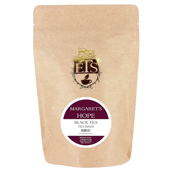 Darjeeling Tea | Margaret’s Hope Estate | Second Flush Muscatel Flavor | Loose Leaf in 50 Premium Teabags | Full-Bodied Indian Black Tea | Tea Sampler Gift | English Tea Store