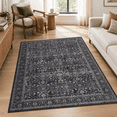 Entry Area Rug Dark 4x5 Area Rugs Washable Throw With Rubbering For Kitchen Entryway ...
