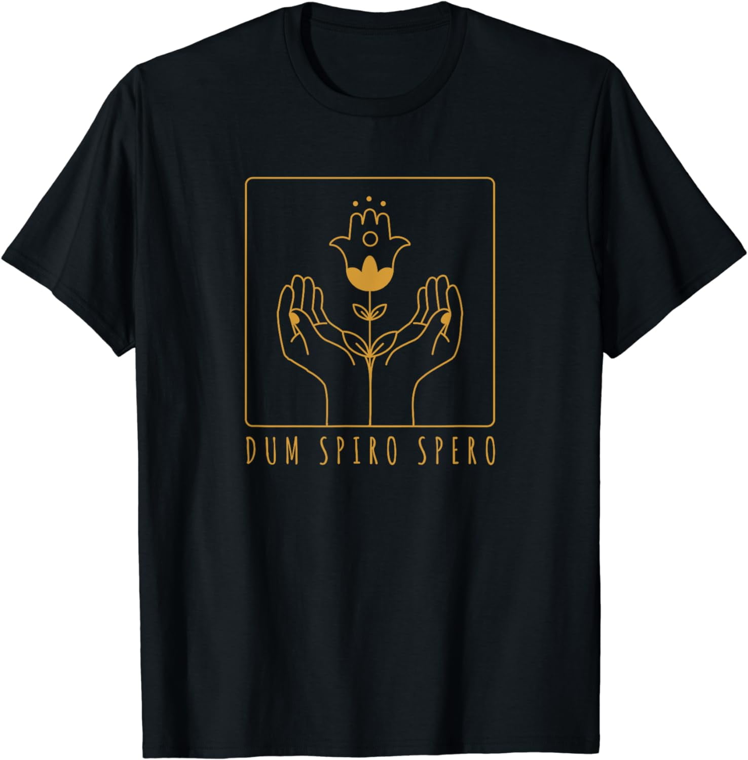 Dark Academia Aesthetic Quote Dum Spiro Spero Hands T-Shirt - Walmart.com