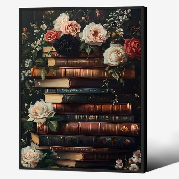 Dark Academia Book Canvas poster