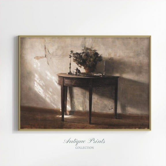 Dark Academia, Moody Farmhouse Wall Art, European, 824, Unframed Poster Size 8x12