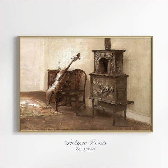 Dark Academia, Moody Farmhouse Wall Art, European, F03-52, Unframed Poster Size 16x24