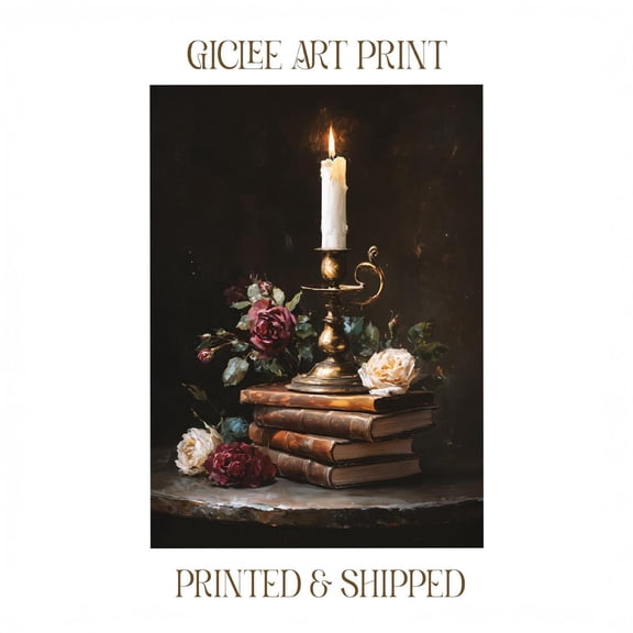 Dark Academia Poster Book Lover Decor Reader Vintage Library Art Library Wall Art Dark Cottagecore Victorian Wall Art Romantic Decor 7, 12x18 UNFRAMED