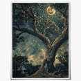 thumbnail image 1 of Dark Academia wall art Mystical Forest Moon and Stars Poster Canvas Print Maximalist Night Sky Celestial Cottagecore wall decor for Home Living Room Office Decor Aesthetic Unframed12x16inch, 1 of 14