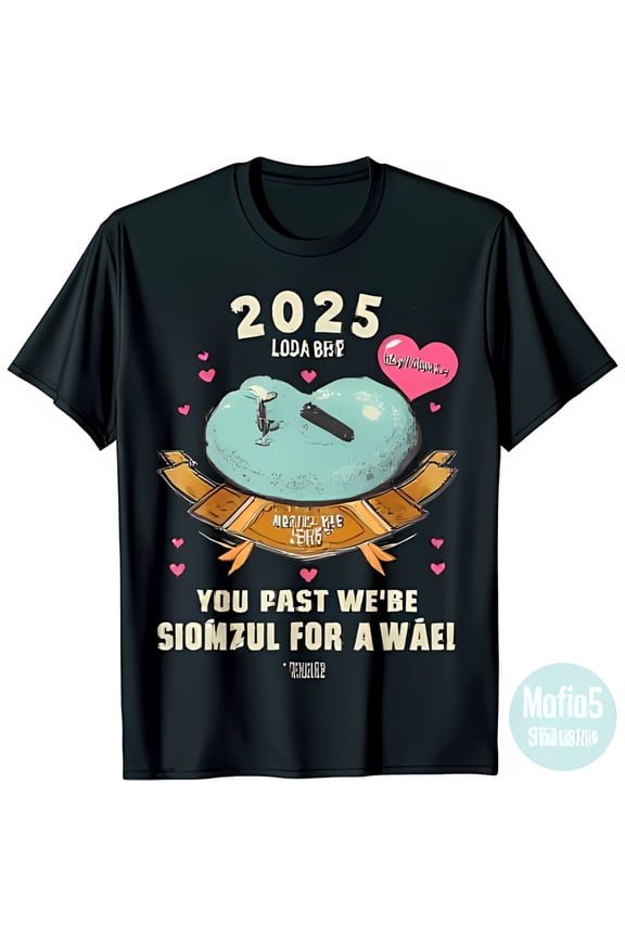 Dark Aesthetic Black T-Shirt with Pastel Graphic Design Eye Catching Art