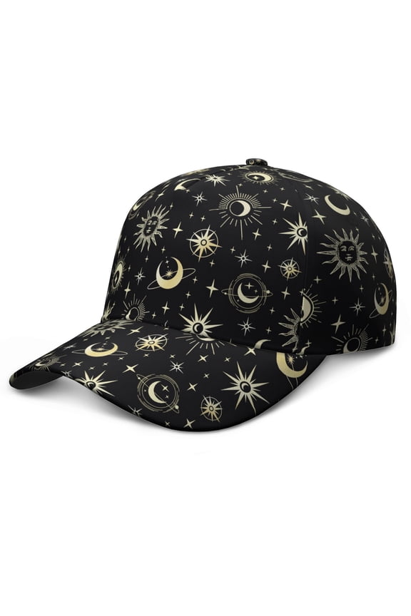 Dark Aesthetic Constellation Baseball Cap - Adjustable Snapback Gothic Hat for Teens & Adults