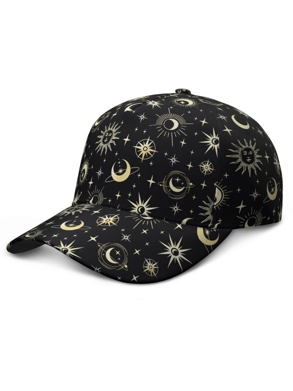 Dark Aesthetic Constellation Baseball Cap - Adjustable Snapback Gothic Hat for Teens & Adults