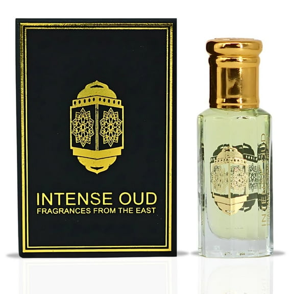 Dark Amber Perfume Oil 12ML (0.40 OZ) With Black Gift Box By Intense Oud | Floral Jasmine, Warm Amber & Creamy Vanilla.
