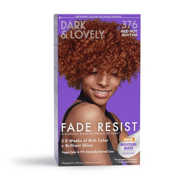 Dark And Lovely Fade Resist Hair Color, Red Hot Rhythm, 376