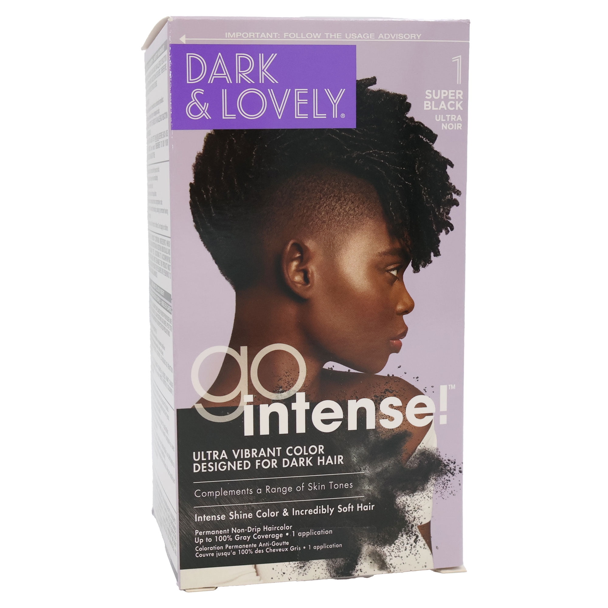 Dark And Lovely Go Intense Color Sprays Super Black, Pack of 6