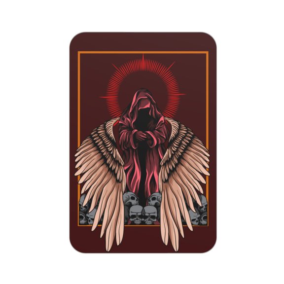 Dark Angel With Skull Acrylic Fridge Magnets Decorative Refrigerator Magnets for Kitchen Office Whiteboard Locker