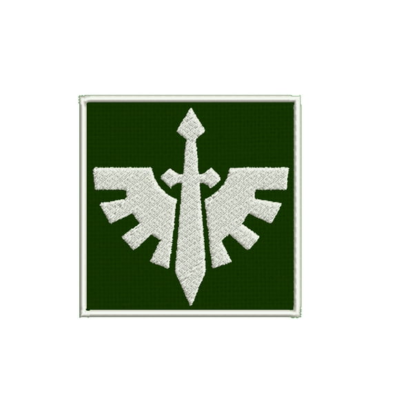Dark Angels Warhammer 40k Embroidered Patch Iron-On Applique, Cosplay Vest Clothing Badge Back Packs Uniform DIY Geeks and Gamers Table Top