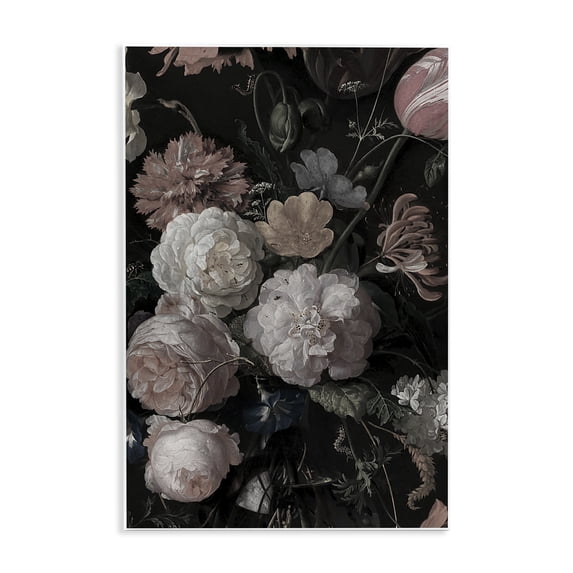 Stupell Industries Dark Arrangement of Flowers Wall Plaque Art, design by Annabelle Hall, 19 x 13