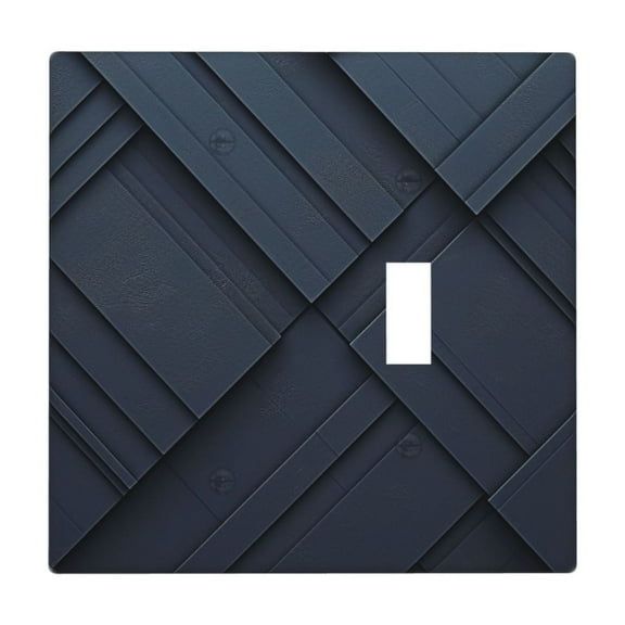 Dark Black Pattern Light Switch Cover Decorative Switch Plates and Outlet Covers Wall Plate for Electrical Kitchen Home Office Art Decor Standard Size